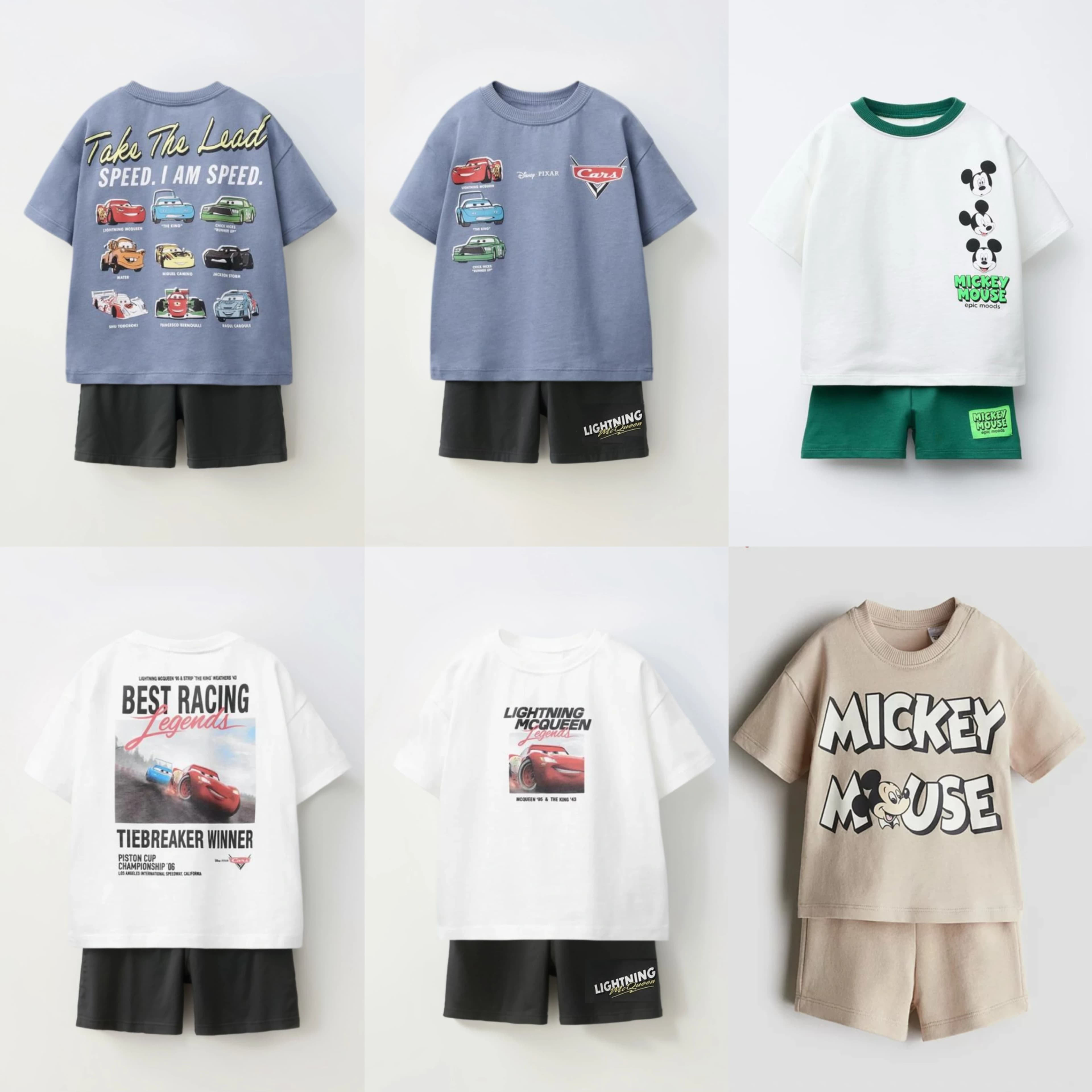 סט קיץ מהמם לילדים - חולצה מצוירת ומכנסיים קצרים!