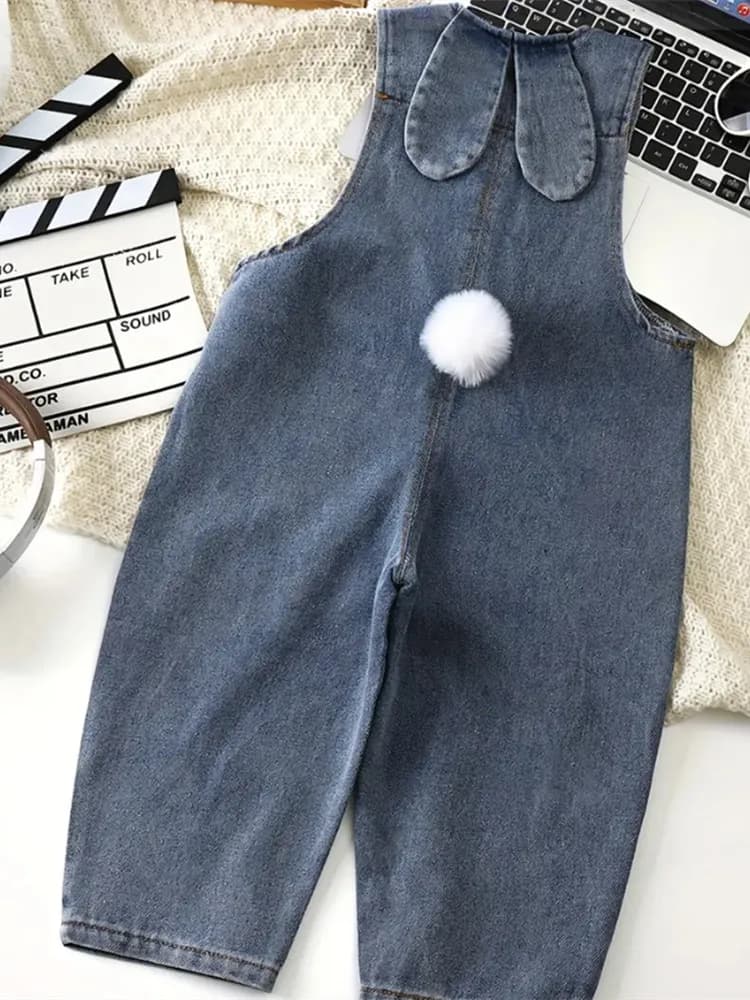 סרבל ג'ינס מקסים לתינוקות עם זנב ואוזני ארנב!